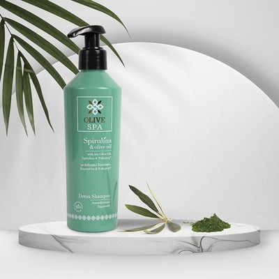 OLIVE SPA Detox Shampoo für alle Haartypen mit Spirulina und BIO Olivenöl 250ml