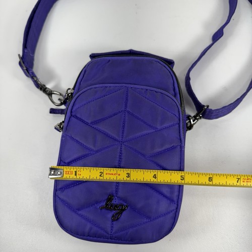 Lug Skeeter Purple Convertible Crossbody Hip Pouch Purse - Picture 14 of 17
