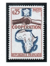 FRANCE   N° 1432  ** COOPERATION 1964