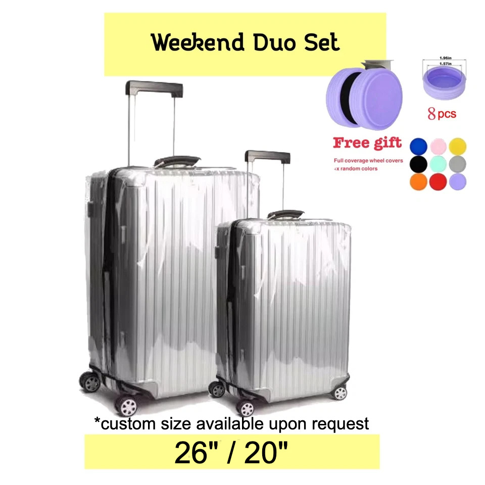 Cover Bundle Set 5 3 2 Pieces Clear Suitcase Covers Protecto