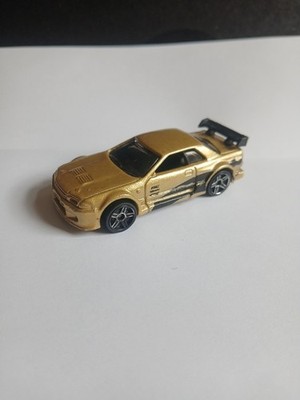 Hot Wheels 2008 Web Trading Cars Nissan Skyline R32 GT-R Gold Loose