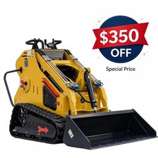 13.5HP Skid Steer Loader Hydraulic Tracked Loader Rato Gas Engine USA Pick Up