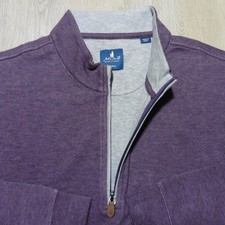 JOHNNIE-O Mens XL SULLY PULLOVER 1/4 ZIP ROYAL PLUM PURPLE GOLF SWEATSHIRT