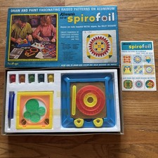 Vintage NEW Spirofoil Spirograph Drawing Set Vintage 70s Kenner Aluminum 7900
