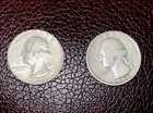 Lot Of (2) 90% Silver Washington Quarters - Mixed Dates