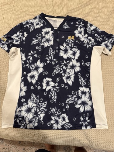 Berdych H&M Hm Tennis Shirt French Open Floral Print Size Large