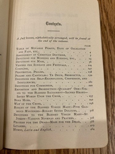 Katholiken Vade Mecum Gebetshandbuch 1891 James Kardinal Gibbons Gold vergoldeter Rand - Bild 12 von 13