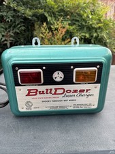 Vintage Bull Dozer Super Charger 4309a Solid State Electric Fence - Tested-works Vintage Bull Dozer Super Charger 4309a Solid State Electric Fence - Tested-works