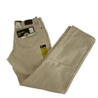 New Y2K Mens Lee Regular Fit Denim Straight Leg Jeans Size 34x32 NWT Beige Tan