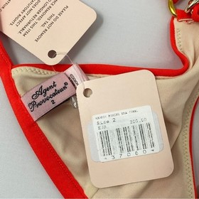 Agent Provocateur Harper Coral Chain Bikini Top AP2 Small New