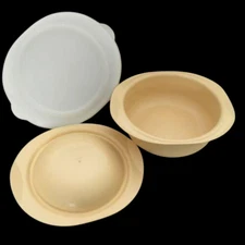 NEW Vtg Tupperware 3pc Oven Works 2Qt Ultra Plus Casserole SET DJON GOLD