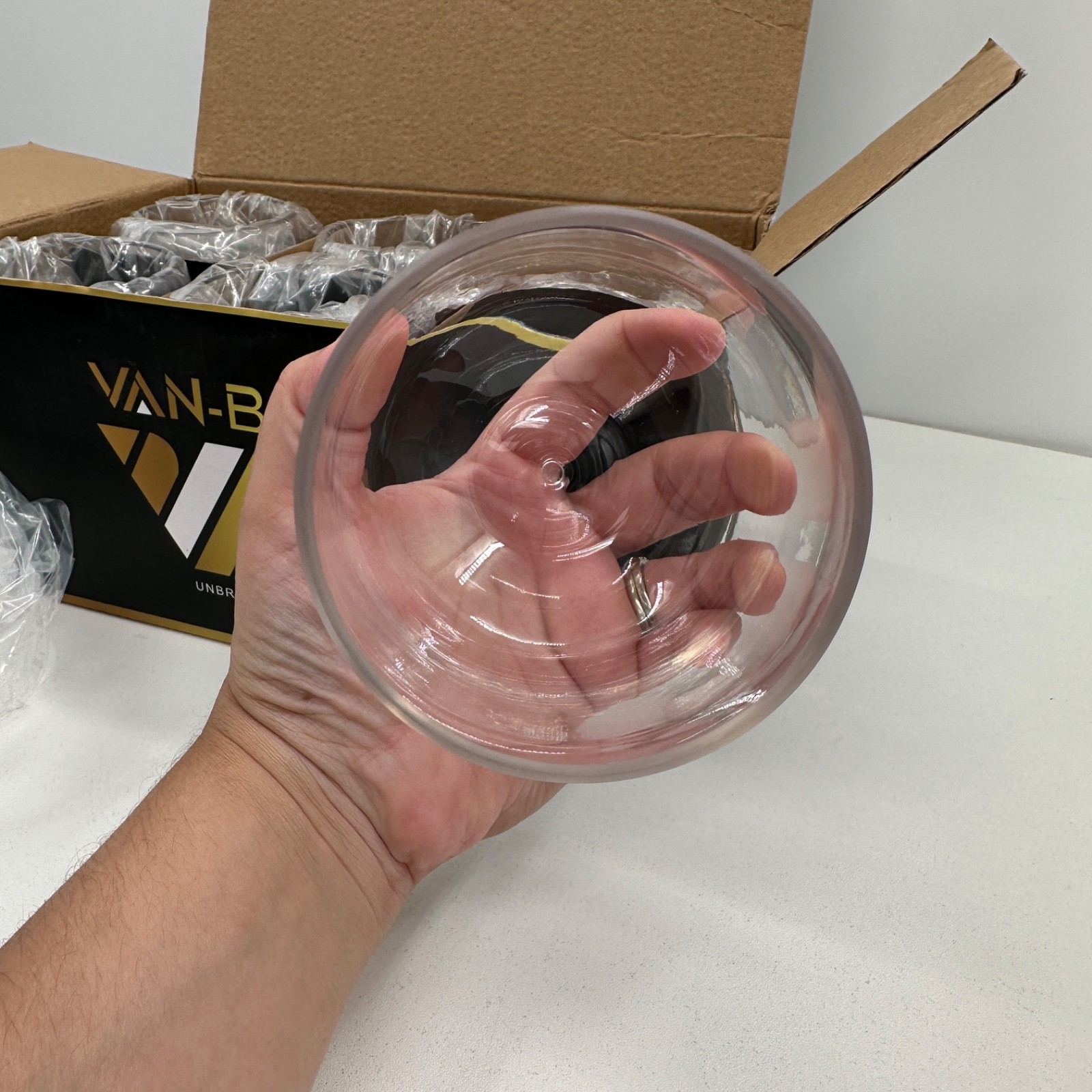 Van-Bar Unbreakable Barware 6 16 Ounce Stemless Reusable Plastic Wine Glasses