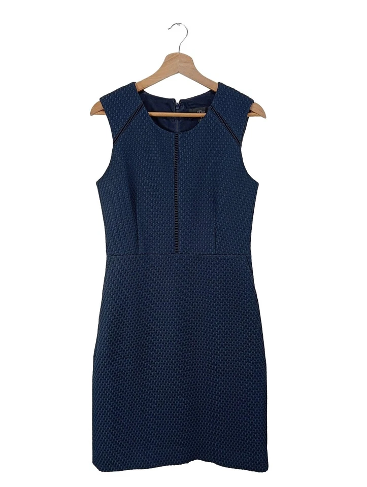 J.CREW Etuikleid Damen Kleid Gr. DE 38 blau Casual-Look - Bild 1 von 4