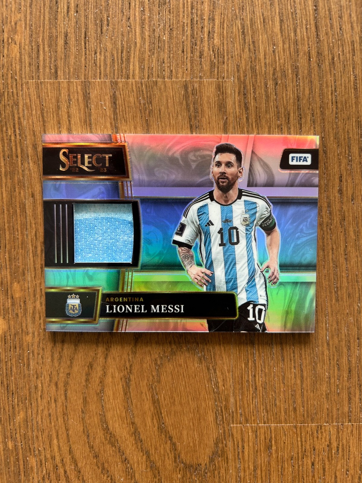 Panini Prizm Select 2022 23 FIFA Lionel Messi Argentina Swatch World Cup Winner