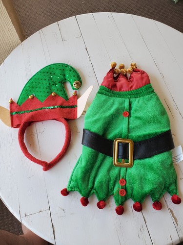 Doggie Christmas Elf Costume, Size S/M, very cute, 0017