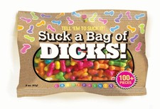 Suck A Bag of Dicks Adult PeckerShaped Candy Tell 'EM to Suck It 100 Pieces...