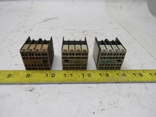 Siemens 3RH1911-2HA22 10A 240V Auxiliary Contact Lot Of 3