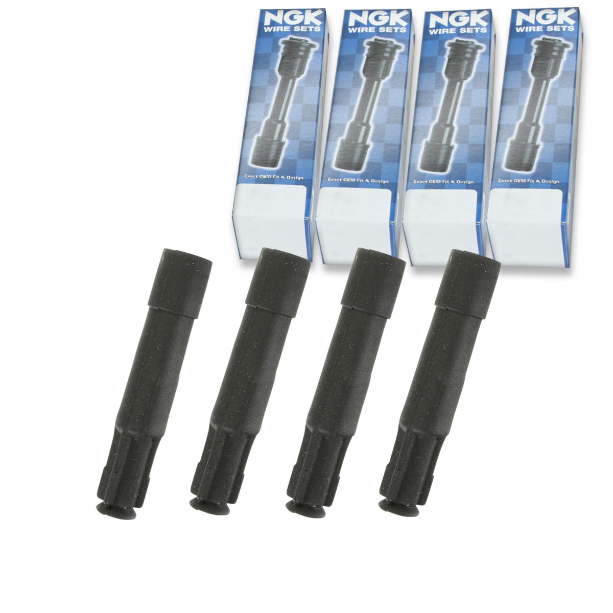 4 pc NGK 58936 CPB-EU005 Ignition Coil Boots for ZLE276 SPP56E SPP56 SPB120 in