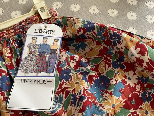 NEW 1980's Liberty Of London Cotton Skirt 'Liberty Plus' Sew Your Own - Picture 2 of 5