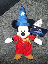 VTG Disney Store Mickey Mouse Fantasia 2000 Sorcerer Mickey Plush Bean Doll
