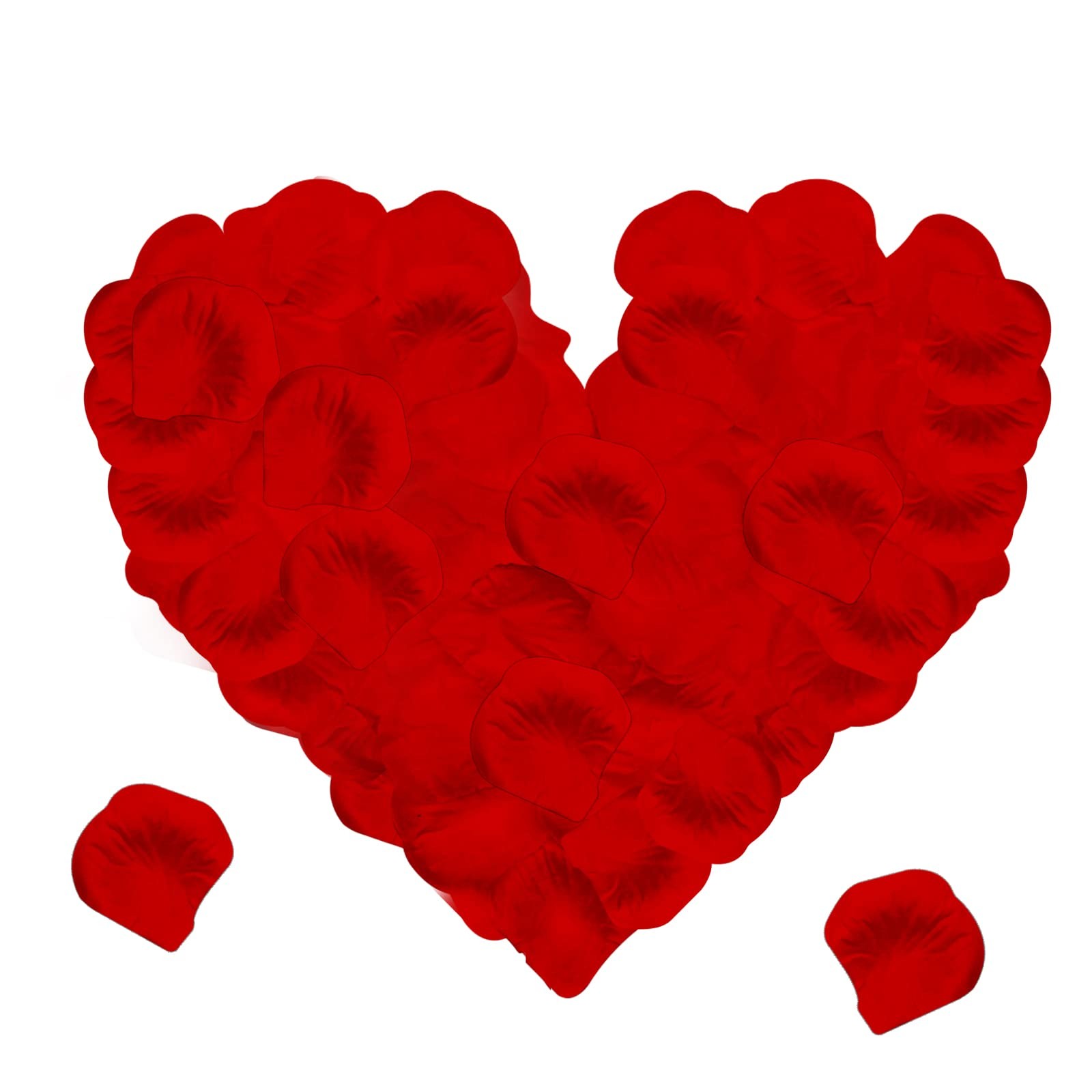 Jsdoin 1200 Pieces Silk Rose Petals, Artificial Red 1200 pcs,