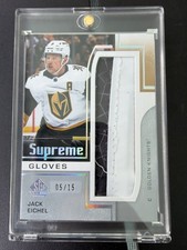 2024-25 Upper Deck SP Game Used Jack Eichel SUPREME GLOVES /15