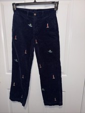 Boys Vineyard Vines Navy Corduroy Lighthouse Nautical Club Pants 12 Years