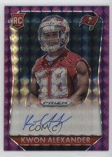 2015 Panini Prizm Rookie Signatures Violet Mosaic 18/50 Kwon Alexander Auto 2t2