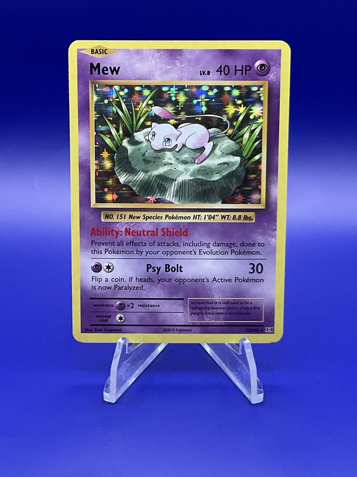Mew 53/108 Holo XY Evolutions 2016 Pokémon TCG - NM