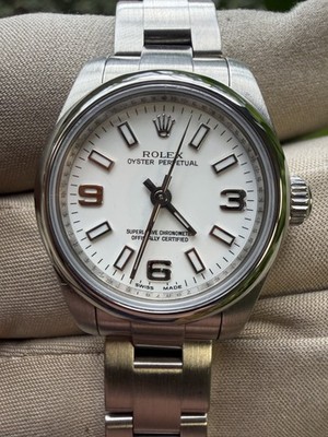 Rolex Oyster Perpetual 26 White Dial on Oyster 176200