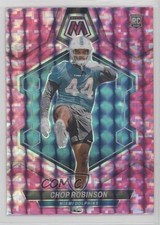 2024 Panini Mosaic Rookies Pink Camo Mosaic Prizm Chop Robinson #321 1fa4