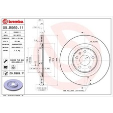 BREMBO 2x Bremsscheibe hinten Ø330 mm Innenbelüftet für Audi A4 Avant 8K5 B8