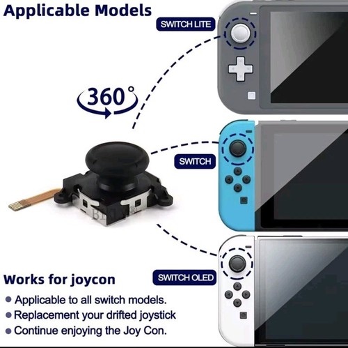 Joystick EFECTO PASILLO Nintendo Switch Joycon Analógico Pulgar Stick OLED+LITE+CORE! - Imagen 2 de 4