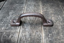 Handgriff antikbraun Gusseisen Möbelgriff Türgriff Nostalgie Antikstil Landhaus