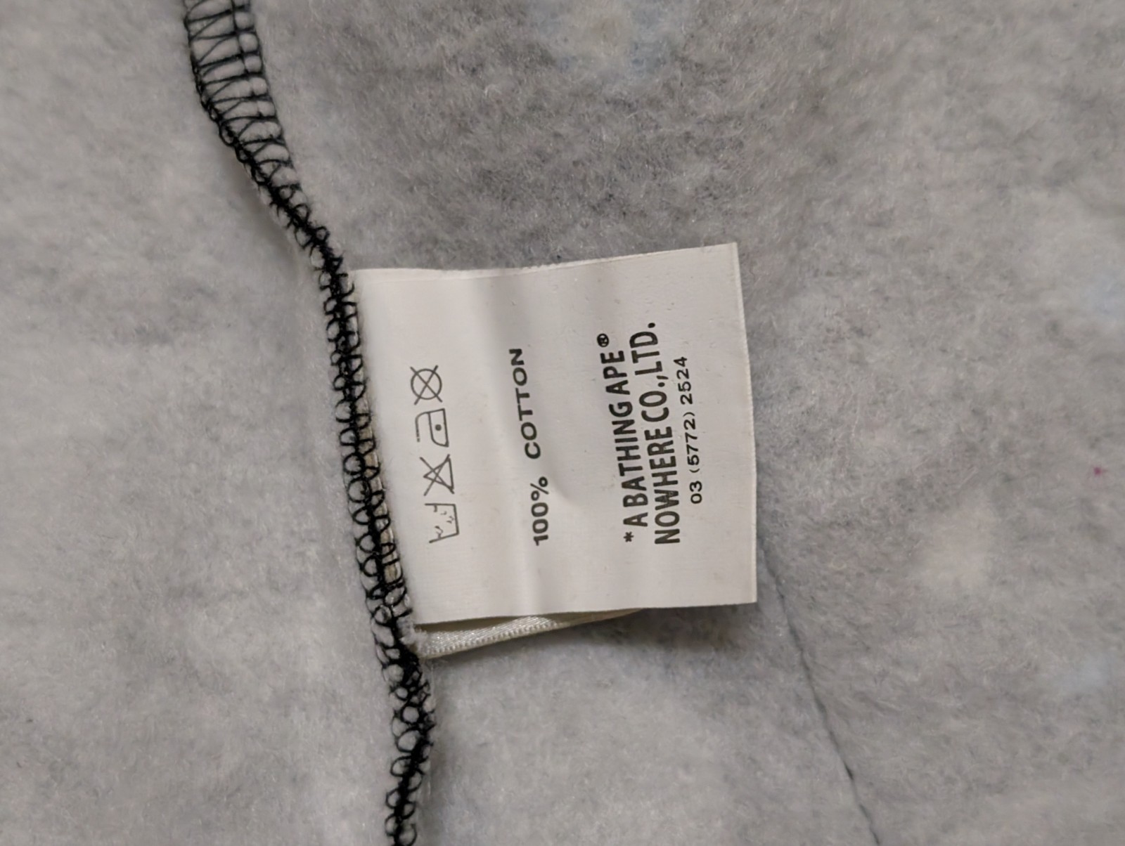 A Bathing Ape Hoodie Mens Large Gray Space Camo Shark Full Zip WGM Tiger Bape thumbnail 7