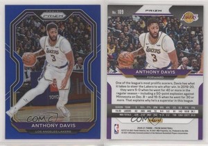 2020-21 Panini Prizm Blue Prizm /199 Anthony Davis #109