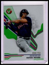 2024 Topps Pristine #54 Rafael Devers Green Refractors #/150