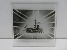 ANTIQUE BRITISH NAVEL SHIP UNDERWOOD GLASS MAGIC LANTERN PHOTO SLIDE