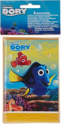 Disney Finding Dory 6 Party Einladungen