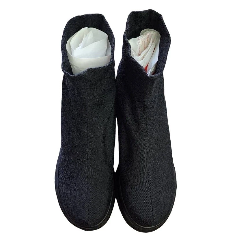 Bota Robert Clergerie Quaras plataforma de malha elástica couro vintage - Imagem 3 de 4