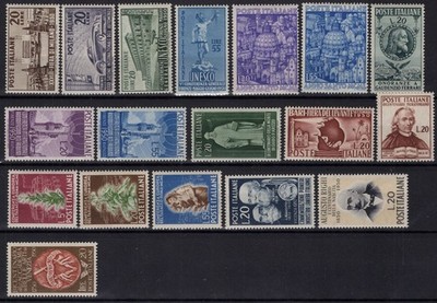 REPUBLIC 1950 COMPLETE VINTAGE 37 V. G.I MNH** FRESH AND CENTERED
