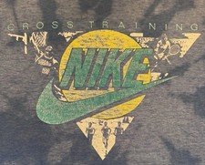 VTG Nike Cross Training Michael Jordan T-shirt Sz L Blue 80s Blue Tag USA Made
