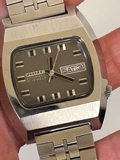 CITIZEN 4-650280 Y Automatic 21 Jewels Day-Date Watch 35.5mm 1970s
