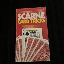 John Scarne Scarne on Card Tricks Magic Book Signet 1974