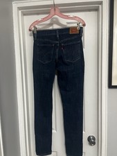 Levi's Women's Skinny Jeans Blue Denim High Rise 5-Pocket Medium Wash