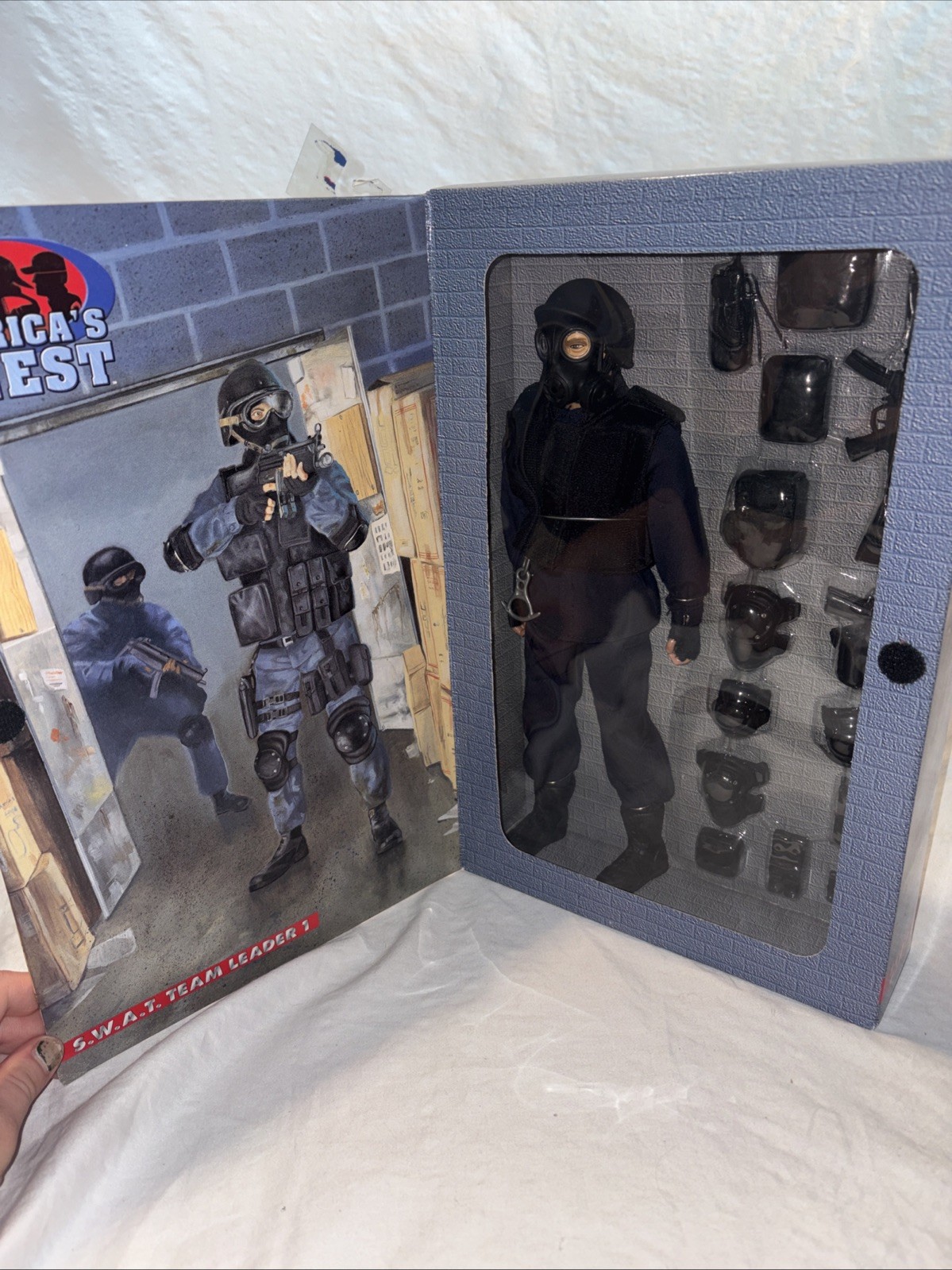 America's Finest SWAT Team Leader 1 Figure Accessories Unopened Damaged Package