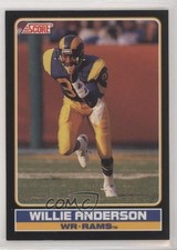 1990 Score Mail In Young Superstars Willie Flipper Anderson #33 0t2