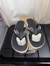 NIB Sperry Womens PARROTFISH OMBRE ROPE BLACK Sandals Flip Flops 7 M Beach Thong