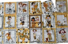 BEE HAPPY panel LORALIE HARRIS Vintage OOP RARE cotton ALL SQUARES NEW