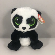 Ty Beanie Boos BAMBOO the Panda Bear (Glitter Eyes) (6 Inch) MINT WITH MINT TAGS